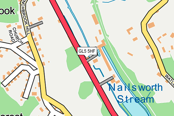 GL5 5HF map - OS OpenMap – Local (Ordnance Survey) GL5 5HF map - OS OpenMap – Local (Ordnance Survey)