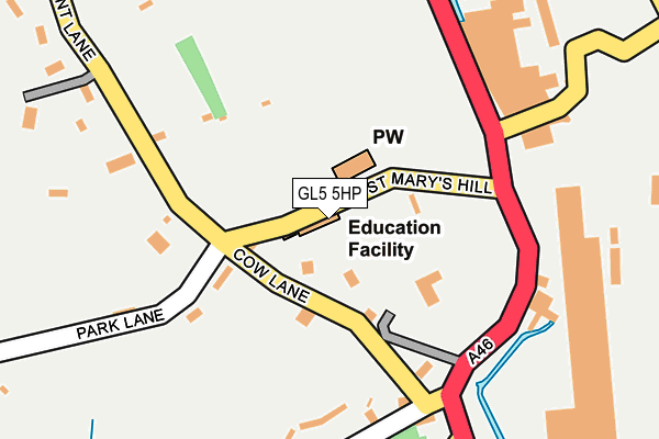 GL5 5HP map - OS OpenMap – Local (Ordnance Survey) GL5 5HP map - OS OpenMap – Local (Ordnance Survey)