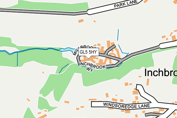GL5 5HY map - OS OpenMap – Local (Ordnance Survey) GL5 5HY map - OS OpenMap – Local (Ordnance Survey)