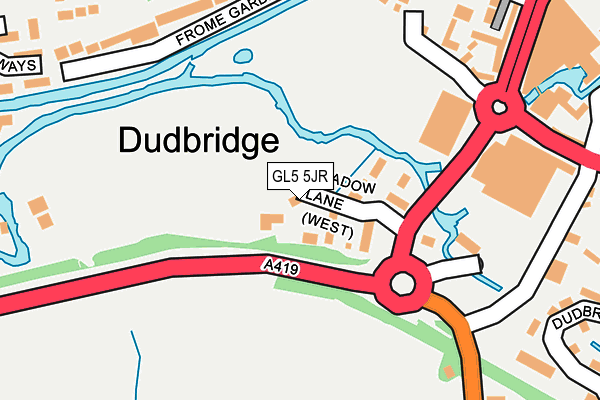 GL5 5JR map - OS OpenMap – Local (Ordnance Survey) GL5 5JR map - OS OpenMap – Local (Ordnance Survey)