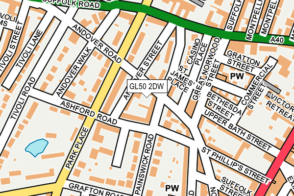GL50 2DW map - OS OpenMap – Local (Ordnance Survey) GL50 2DW map - OS OpenMap – Local (Ordnance Survey)