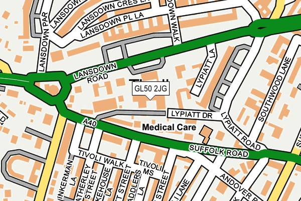 GL50 2JG map - OS OpenMap – Local (Ordnance Survey) GL50 2JG map - OS OpenMap – Local (Ordnance Survey)