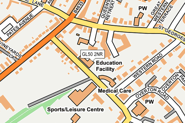 GL50 2NR map - OS OpenMap – Local (Ordnance Survey) GL50 2NR map - OS OpenMap – Local (Ordnance Survey)