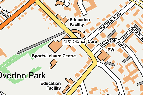 GL50 2NX map - OS OpenMap – Local (Ordnance Survey) GL50 2NX map - OS OpenMap – Local (Ordnance Survey)