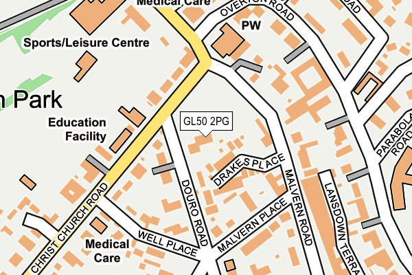 GL50 2PG map - OS OpenMap – Local (Ordnance Survey) GL50 2PG map - OS OpenMap – Local (Ordnance Survey)