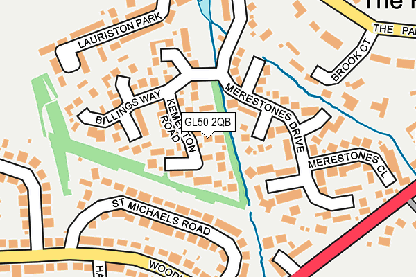 GL50 2QB map - OS OpenMap – Local (Ordnance Survey) GL50 2QB map - OS OpenMap – Local (Ordnance Survey)