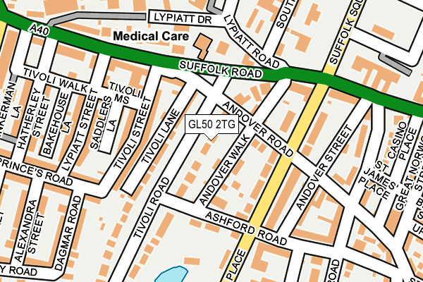GL50 2TG map - OS OpenMap – Local (Ordnance Survey) GL50 2TG map - OS OpenMap – Local (Ordnance Survey)