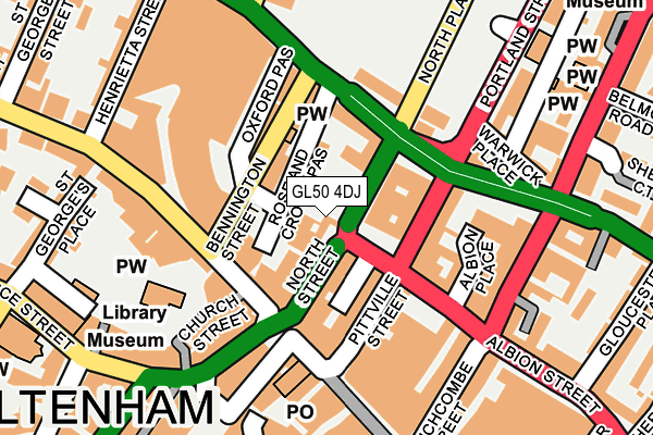 GL50 4DJ map - OS OpenMap – Local (Ordnance Survey) GL50 4DJ map - OS OpenMap – Local (Ordnance Survey)