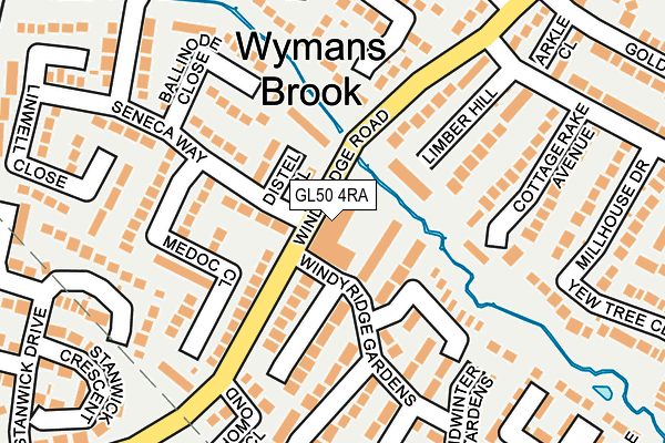 GL50 4RA map - OS OpenMap – Local (Ordnance Survey) GL50 4RA map - OS OpenMap – Local (Ordnance Survey)
