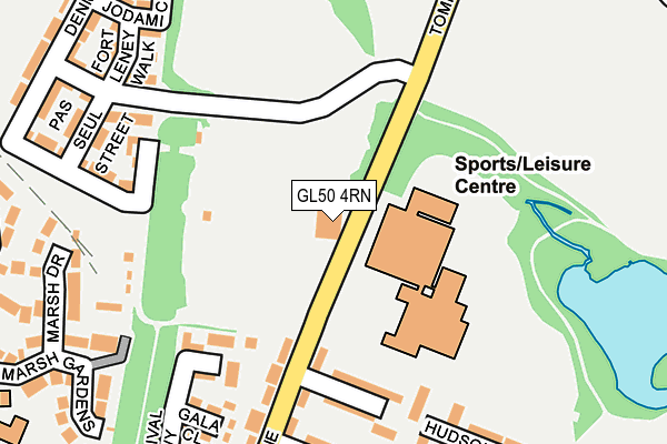 GL50 4RN map - OS OpenMap – Local (Ordnance Survey) GL50 4RN map - OS OpenMap – Local (Ordnance Survey)