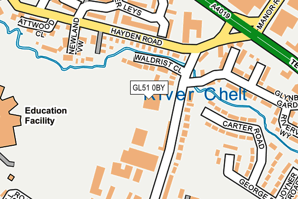 GL51 0BY map - OS OpenMap – Local (Ordnance Survey) GL51 0BY map - OS OpenMap – Local (Ordnance Survey)