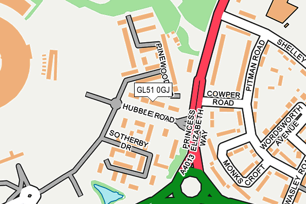 GL51 0GJ map - OS OpenMap – Local (Ordnance Survey) GL51 0GJ map - OS OpenMap – Local (Ordnance Survey)
