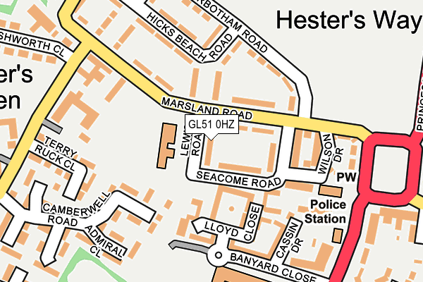 GL51 0HZ map - OS OpenMap – Local (Ordnance Survey) GL51 0HZ map - OS OpenMap – Local (Ordnance Survey)