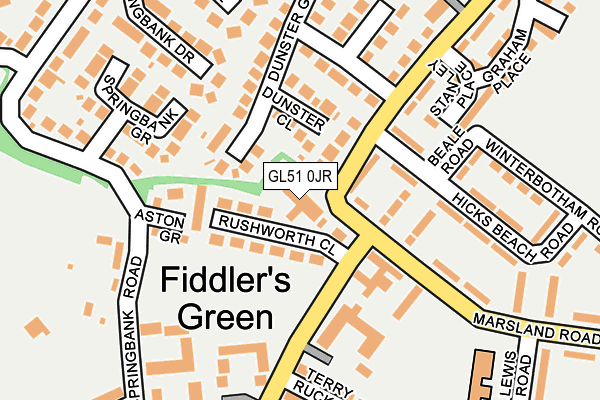 GL51 0JR map - OS OpenMap – Local (Ordnance Survey) GL51 0JR map - OS OpenMap – Local (Ordnance Survey)