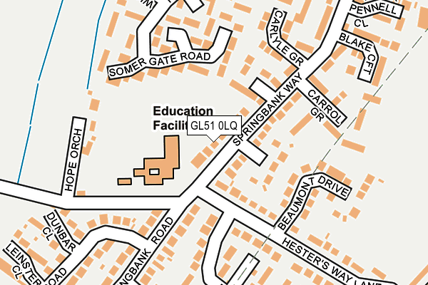 GL51 0LQ map - OS OpenMap – Local (Ordnance Survey) GL51 0LQ map - OS OpenMap – Local (Ordnance Survey)
