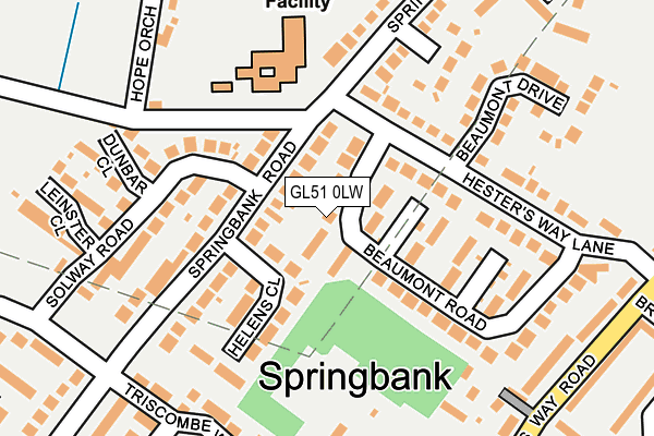 GL51 0LW map - OS OpenMap – Local (Ordnance Survey) GL51 0LW map - OS OpenMap – Local (Ordnance Survey)