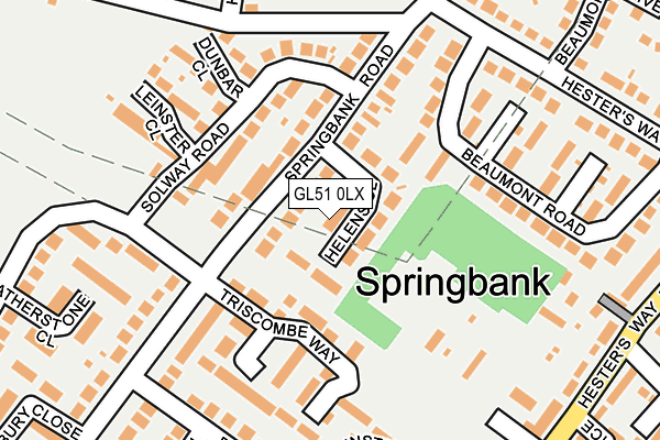 GL51 0LX map - OS OpenMap – Local (Ordnance Survey) GL51 0LX map - OS OpenMap – Local (Ordnance Survey)
