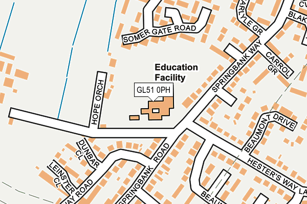 GL51 0PH map - OS OpenMap – Local (Ordnance Survey) GL51 0PH map - OS OpenMap – Local (Ordnance Survey)