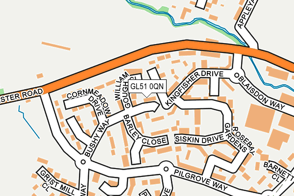 GL51 0QN map - OS OpenMap – Local (Ordnance Survey) GL51 0QN map - OS OpenMap – Local (Ordnance Survey)