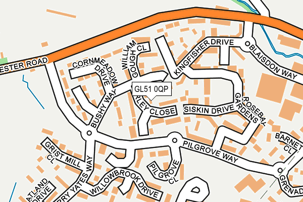 GL51 0QP map - OS OpenMap – Local (Ordnance Survey) GL51 0QP map - OS OpenMap – Local (Ordnance Survey)