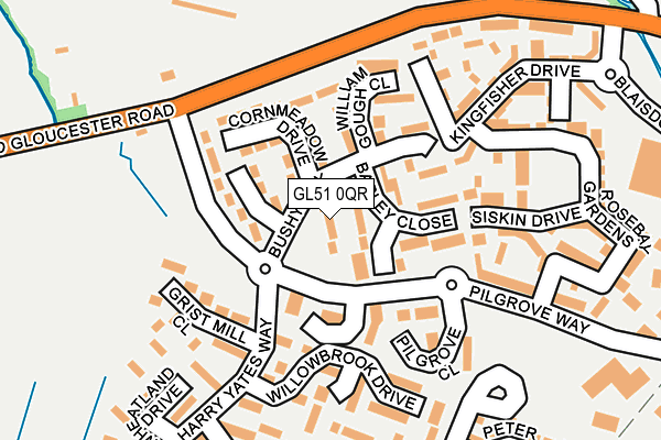 GL51 0QR map - OS OpenMap – Local (Ordnance Survey) GL51 0QR map - OS OpenMap – Local (Ordnance Survey)