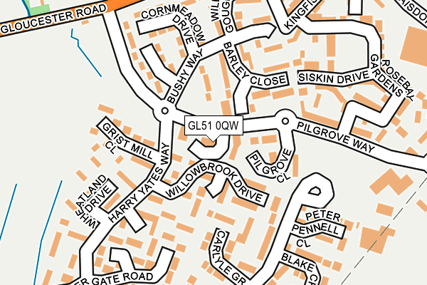 GL51 0QW map - OS OpenMap – Local (Ordnance Survey) GL51 0QW map - OS OpenMap – Local (Ordnance Survey)