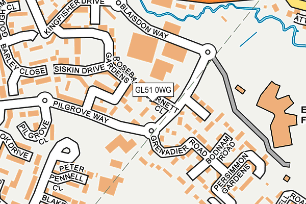 GL51 0WG map - OS OpenMap – Local (Ordnance Survey) GL51 0WG map - OS OpenMap – Local (Ordnance Survey)