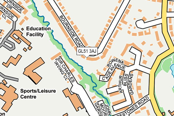 GL51 3AJ map - OS OpenMap – Local (Ordnance Survey) GL51 3AJ map - OS OpenMap – Local (Ordnance Survey)
