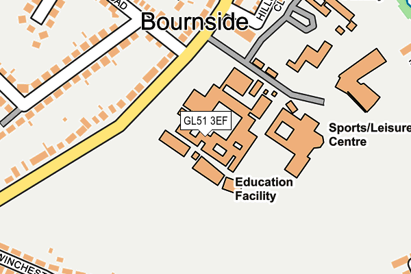 GL51 3EF map - OS OpenMap – Local (Ordnance Survey) GL51 3EF map - OS OpenMap – Local (Ordnance Survey)