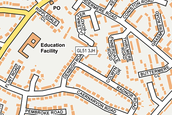 GL51 3JH map - OS OpenMap – Local (Ordnance Survey)