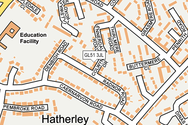 GL51 3JL map - OS OpenMap – Local (Ordnance Survey) GL51 3JL map - OS OpenMap – Local (Ordnance Survey)