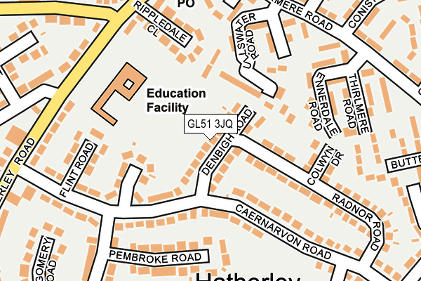 GL51 3JQ map - OS OpenMap – Local (Ordnance Survey) GL51 3JQ map - OS OpenMap – Local (Ordnance Survey)