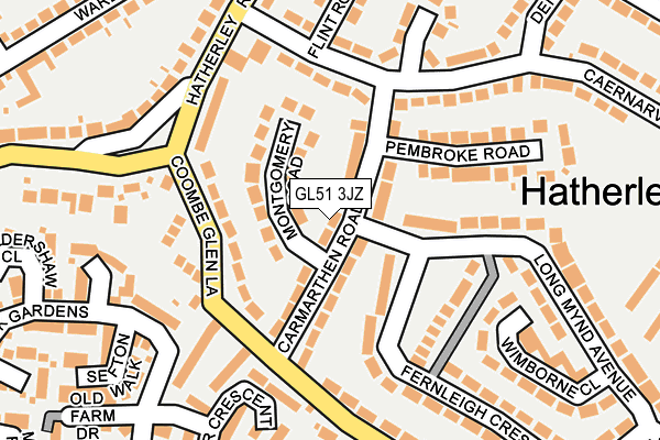 GL51 3JZ map - OS OpenMap – Local (Ordnance Survey) GL51 3JZ map - OS OpenMap – Local (Ordnance Survey)