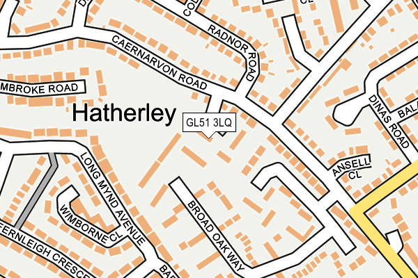 GL51 3LQ map - OS OpenMap – Local (Ordnance Survey) GL51 3LQ map - OS OpenMap – Local (Ordnance Survey)