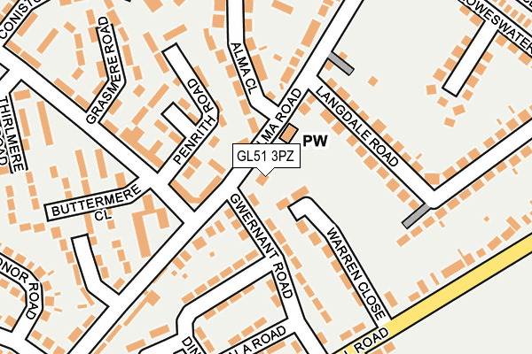 GL51 3PZ map - OS OpenMap – Local (Ordnance Survey) GL51 3PZ map - OS OpenMap – Local (Ordnance Survey)