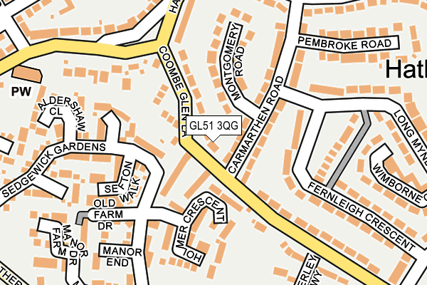 GL51 3QG map - OS OpenMap – Local (Ordnance Survey) GL51 3QG map - OS OpenMap – Local (Ordnance Survey)