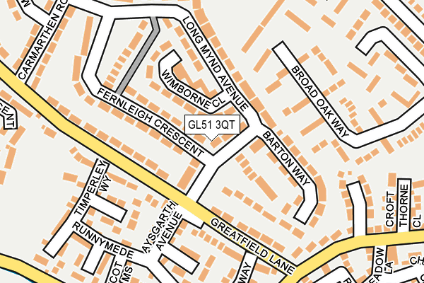 GL51 3QT map - OS OpenMap – Local (Ordnance Survey) GL51 3QT map - OS OpenMap – Local (Ordnance Survey)