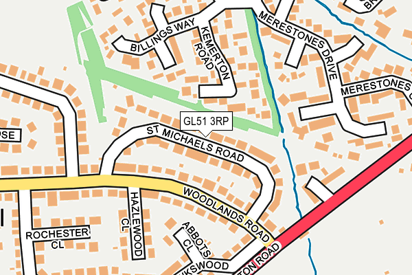 GL51 3RP map - OS OpenMap – Local (Ordnance Survey) GL51 3RP map - OS OpenMap – Local (Ordnance Survey)