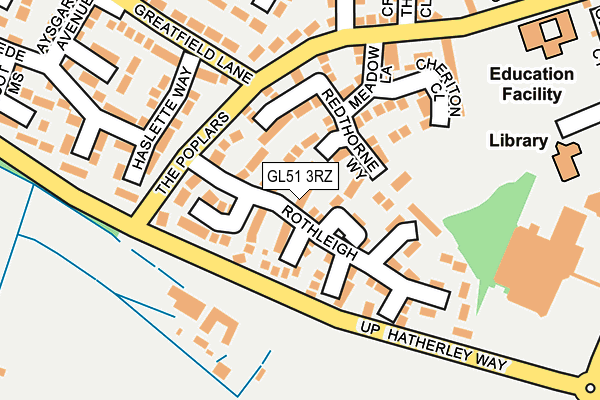 GL51 3RZ map - OS OpenMap – Local (Ordnance Survey) GL51 3RZ map - OS OpenMap – Local (Ordnance Survey)