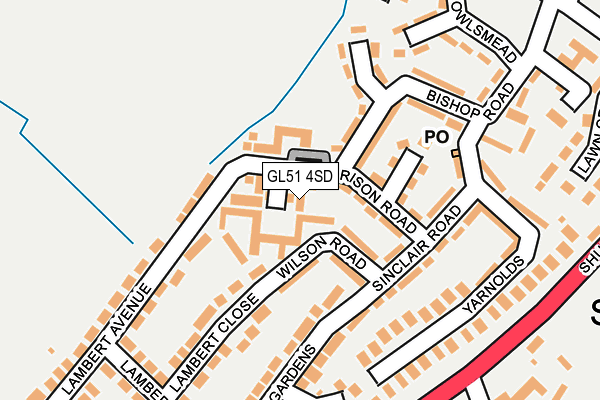 GL51 4SD map - OS OpenMap – Local (Ordnance Survey) GL51 4SD map - OS OpenMap – Local (Ordnance Survey)