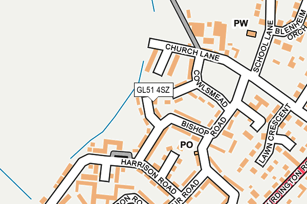 GL51 4SZ map - OS OpenMap – Local (Ordnance Survey) GL51 4SZ map - OS OpenMap – Local (Ordnance Survey)