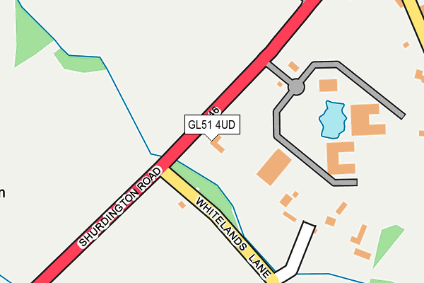 GL51 4UD map - OS OpenMap – Local (Ordnance Survey) GL51 4UD map - OS OpenMap – Local (Ordnance Survey)