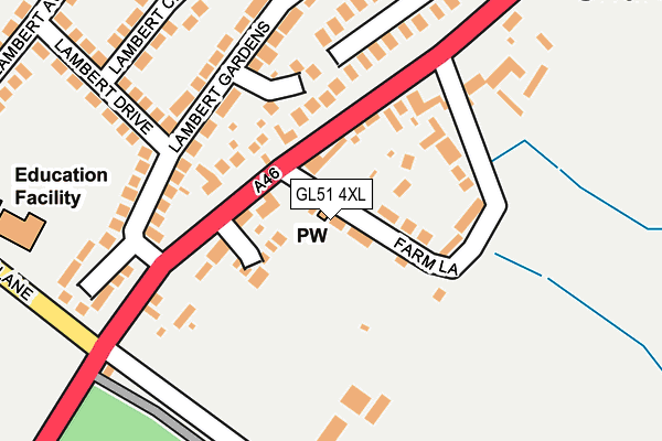 GL51 4XL map - OS OpenMap – Local (Ordnance Survey) GL51 4XL map - OS OpenMap – Local (Ordnance Survey)