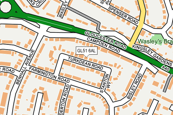 GL51 6AL map - OS OpenMap – Local (Ordnance Survey) GL51 6AL map - OS OpenMap – Local (Ordnance Survey)