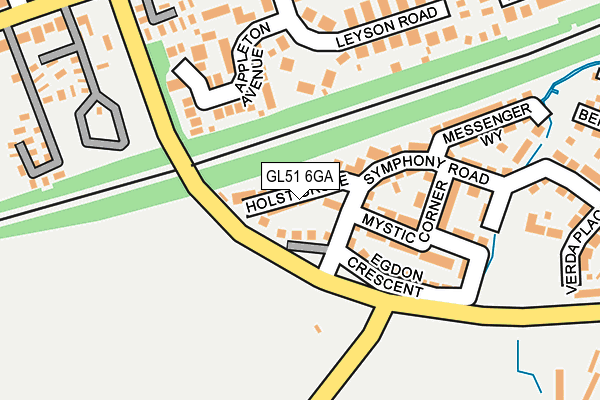 GL51 6GA map - OS OpenMap – Local (Ordnance Survey) GL51 6GA map - OS OpenMap – Local (Ordnance Survey)