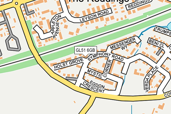 GL51 6GB map - OS OpenMap – Local (Ordnance Survey) GL51 6GB map - OS OpenMap – Local (Ordnance Survey)