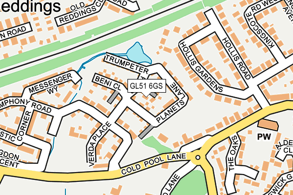 GL51 6GS map - OS OpenMap – Local (Ordnance Survey) GL51 6GS map - OS OpenMap – Local (Ordnance Survey)
