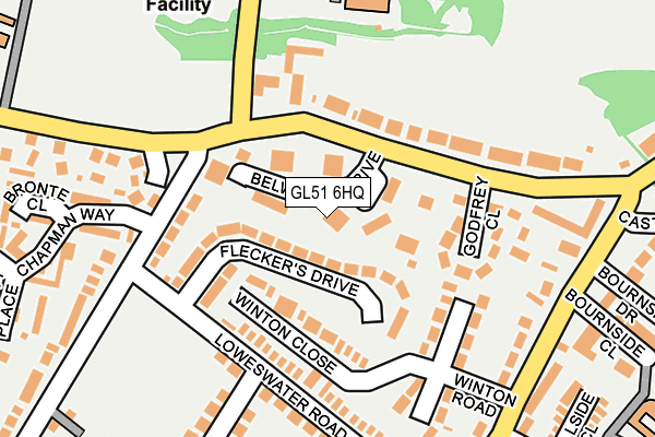 GL51 6HQ map - OS OpenMap – Local (Ordnance Survey) GL51 6HQ map - OS OpenMap – Local (Ordnance Survey)