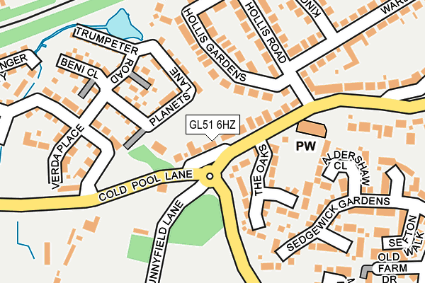 GL51 6HZ map - OS OpenMap – Local (Ordnance Survey) GL51 6HZ map - OS OpenMap – Local (Ordnance Survey)