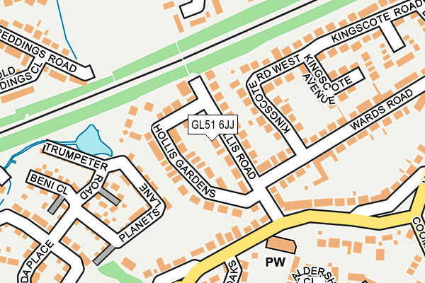 GL51 6JJ map - OS OpenMap – Local (Ordnance Survey) GL51 6JJ map - OS OpenMap – Local (Ordnance Survey)